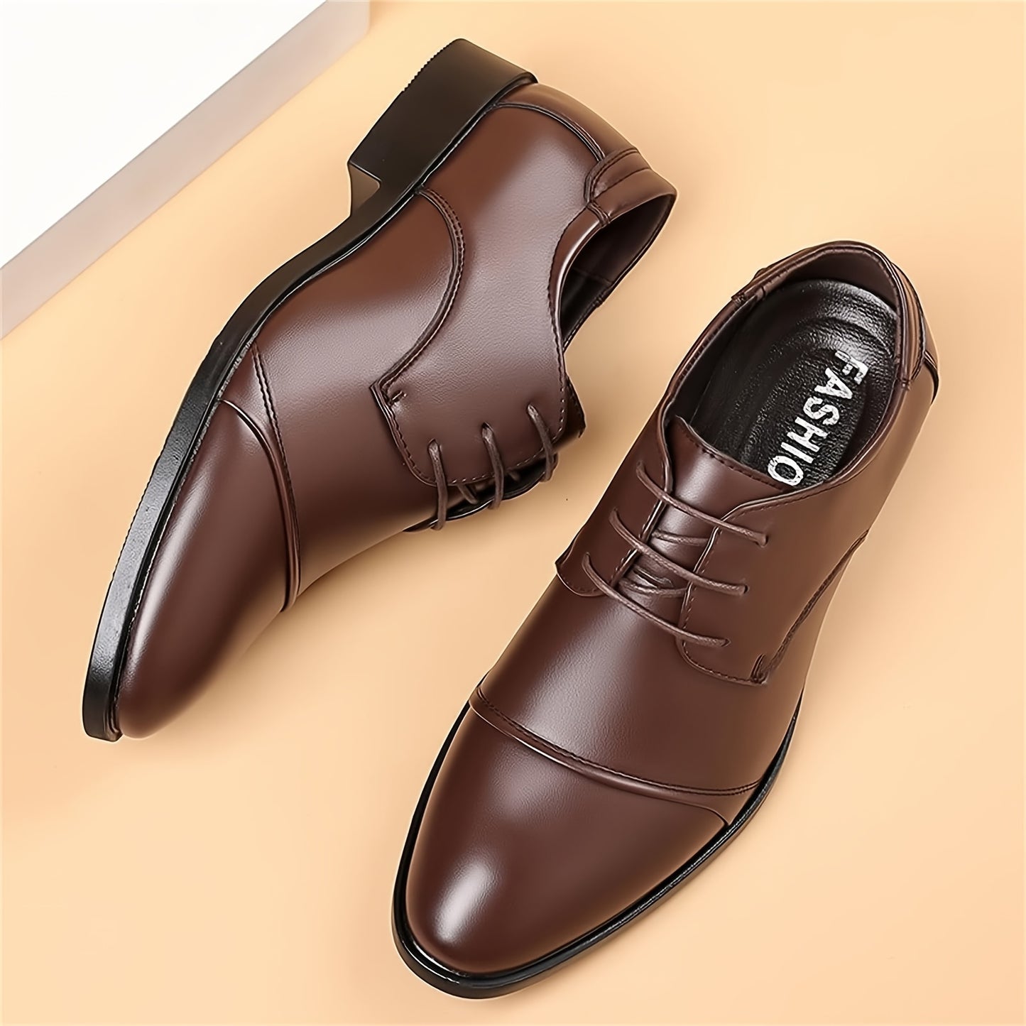 Men's Dress Shoes Classic Modern Formal Business Oxford Casual Comfortable Tuxedo Lace-Up Derbys Shoes For Men