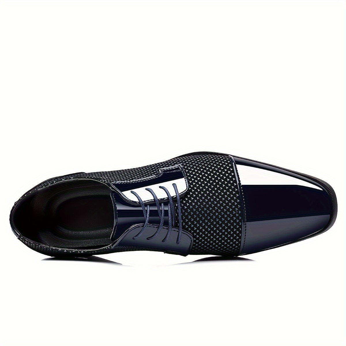 Men'S Dress Shoes Classic Lace-up Formal Oxfords Modern Tuxedo Business Casual Scale Pattern Comfort Formal Shoes For Men