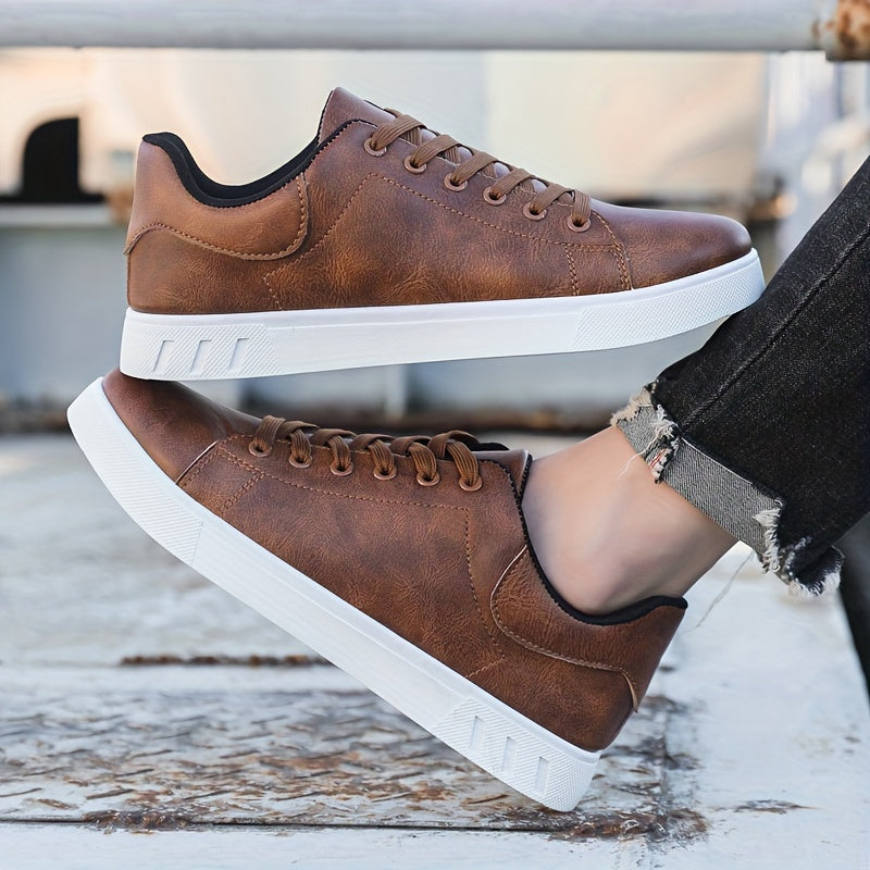 Men's shoes, business solid color, versatile, breathable. sports and leisure board shoes, street shoes