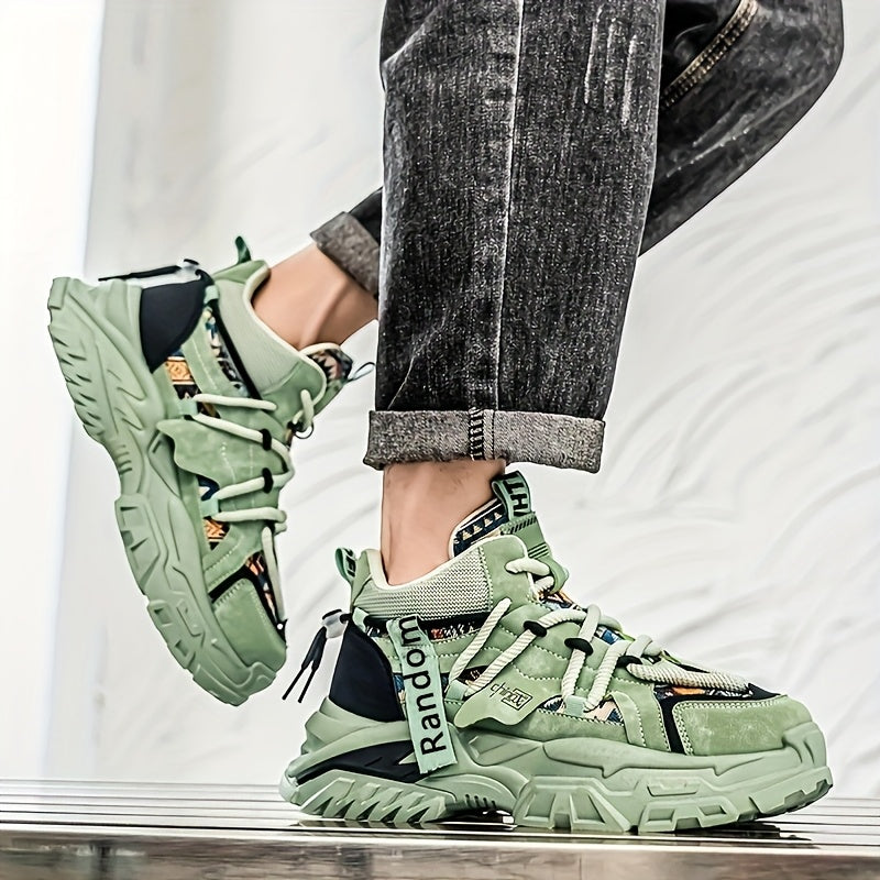 New Fashionable and Comfortable Casual Shoes High-top Men'S Versatile Trendy Men'S Shoes High-Value Street Sports Shoes