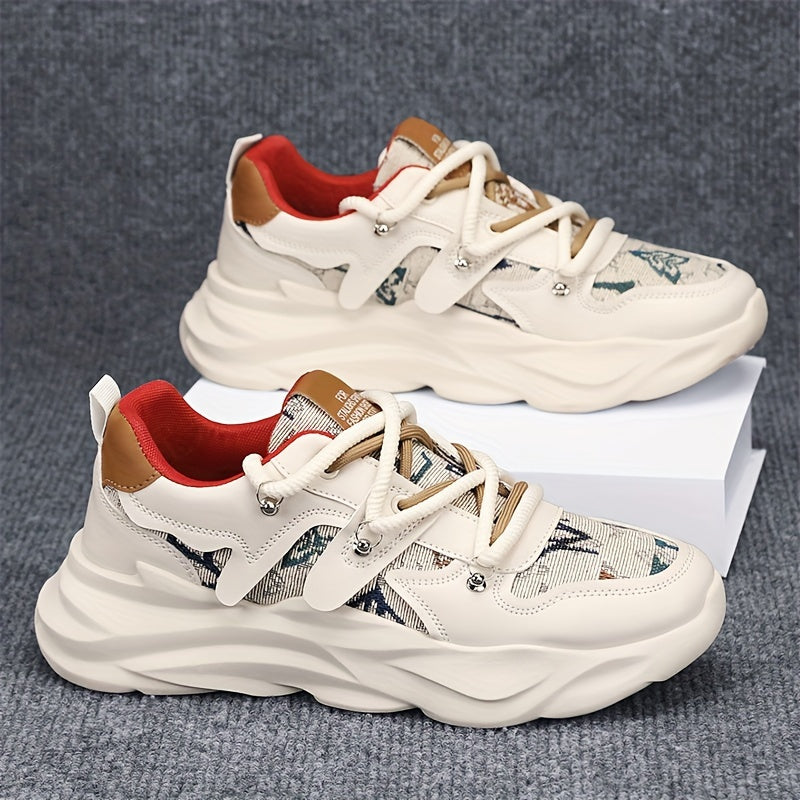 Men's Shoes, New Thick-soled Shock-absorbing Dad Shoes, Mesh Breathable, Youth Casual And Versatile Trendy Shoes