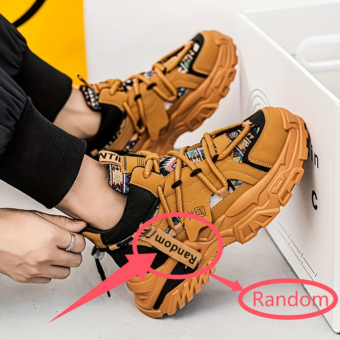 New Fashionable and Comfortable Casual Shoes High-top Men'S Versatile Trendy Men'S Shoes High-Value Street Sports Shoes