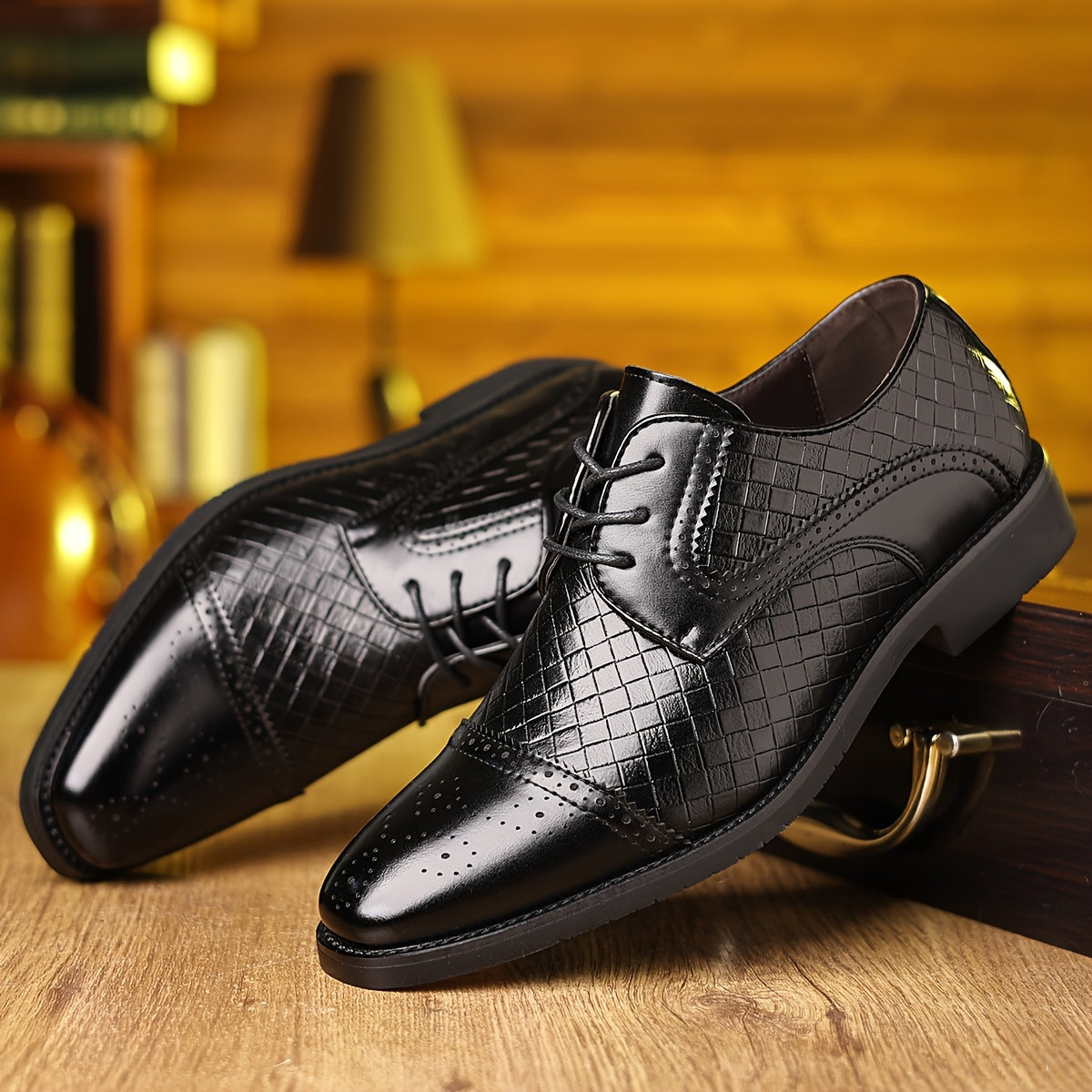 Spring New Men'S Fashion Business Formal Shoes Men'S Shoes English Shoes European Version Single Shoes