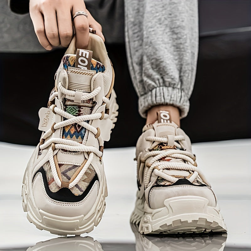 New Fashionable and Comfortable Casual Shoes High-top Men'S Versatile Trendy Men'S Shoes High-Value Street Sports Shoes
