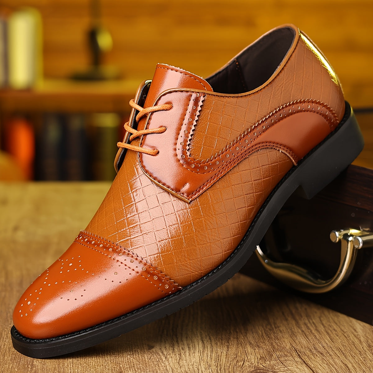 Spring New Men'S Fashion Business Formal Shoes Men'S Shoes English Shoes European Version Single Shoes