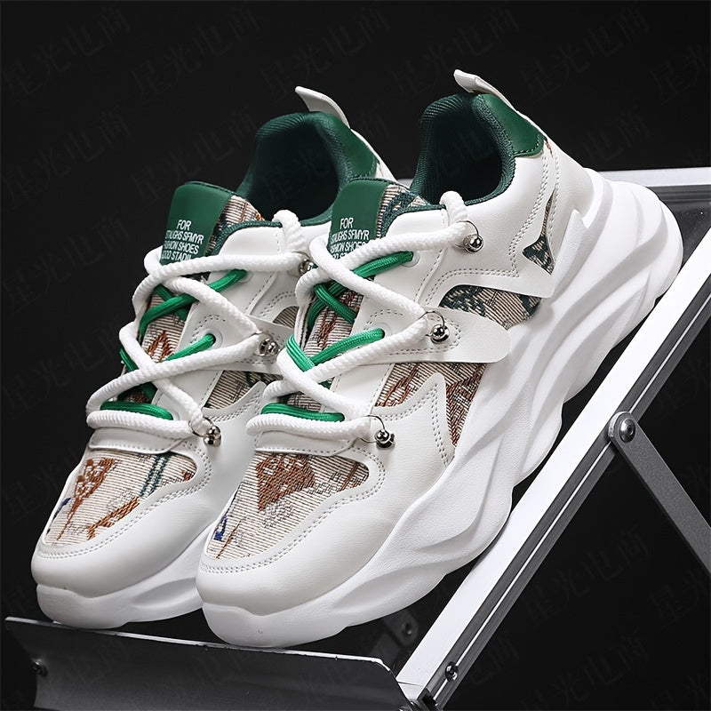 Men's Shoes, New Thick-soled Shock-absorbing Dad Shoes, Mesh Breathable, Youth Casual And Versatile Trendy Shoes