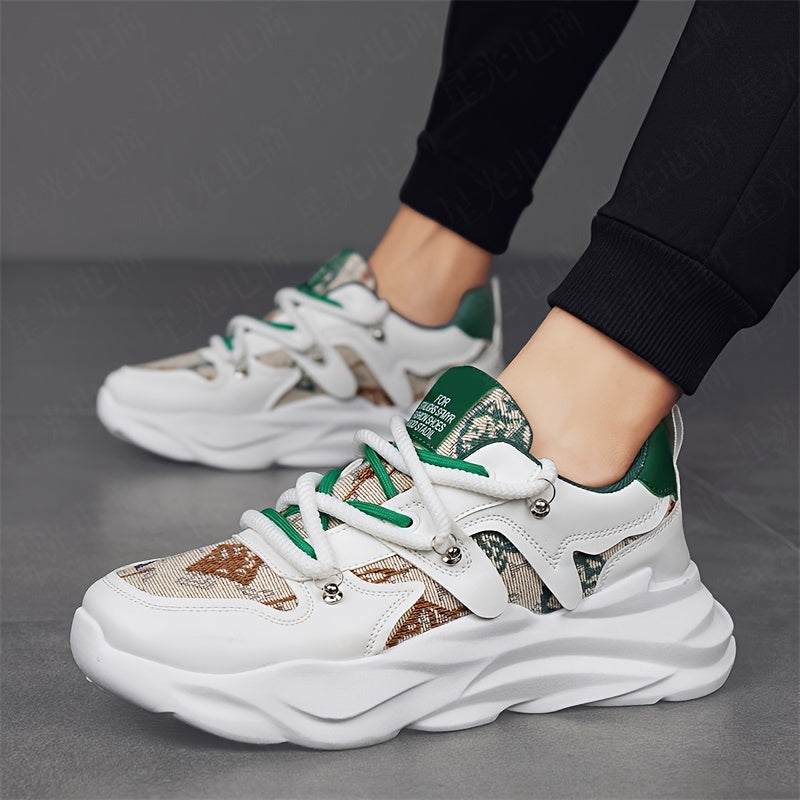 Men's Shoes, New Thick-soled Shock-absorbing Dad Shoes, Mesh Breathable, Youth Casual And Versatile Trendy Shoes