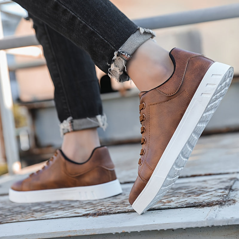 Men's shoes, business solid color, versatile, breathable. sports and leisure board shoes, street shoes