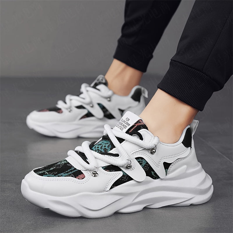 Men's Shoes, New Thick-soled Shock-absorbing Dad Shoes, Mesh Breathable, Youth Casual And Versatile Trendy Shoes