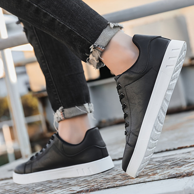 Men's shoes, business solid color, versatile, breathable. sports and leisure board shoes, street shoes