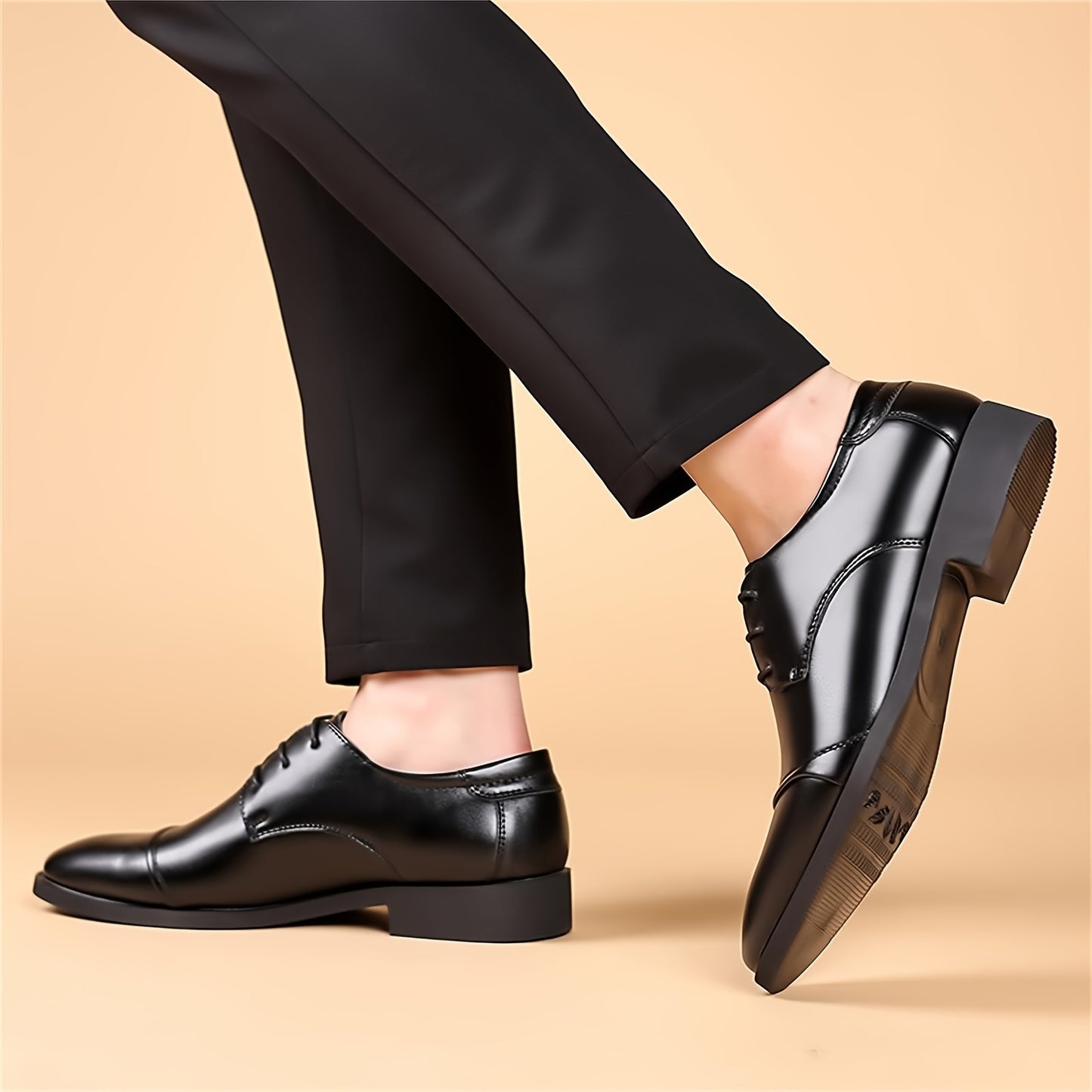 Men's Dress Shoes Classic Modern Formal Business Oxford Casual Comfortable Tuxedo Lace-Up Derbys Shoes For Men