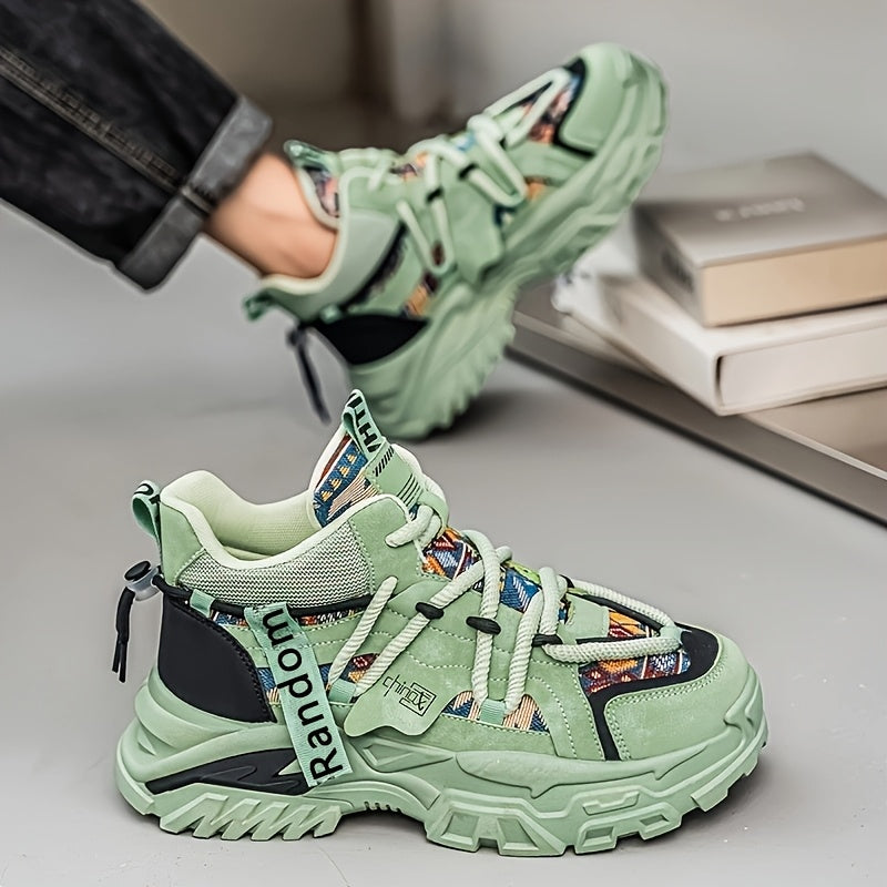 New Fashionable and Comfortable Casual Shoes High-top Men'S Versatile Trendy Men'S Shoes High-Value Street Sports Shoes