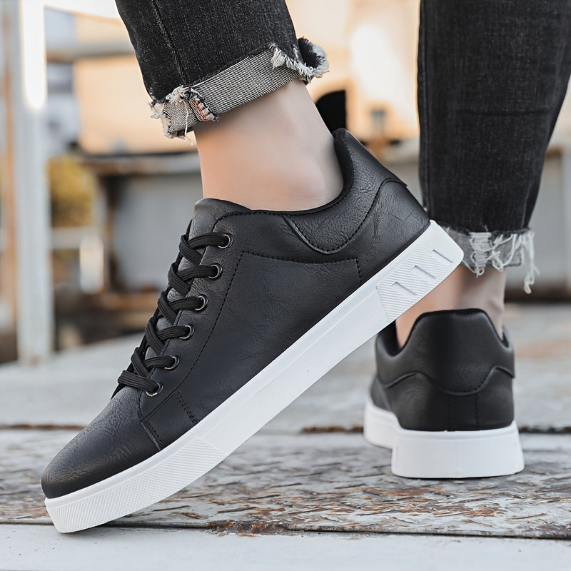 Men's shoes, business solid color, versatile, breathable. sports and leisure board shoes, street shoes