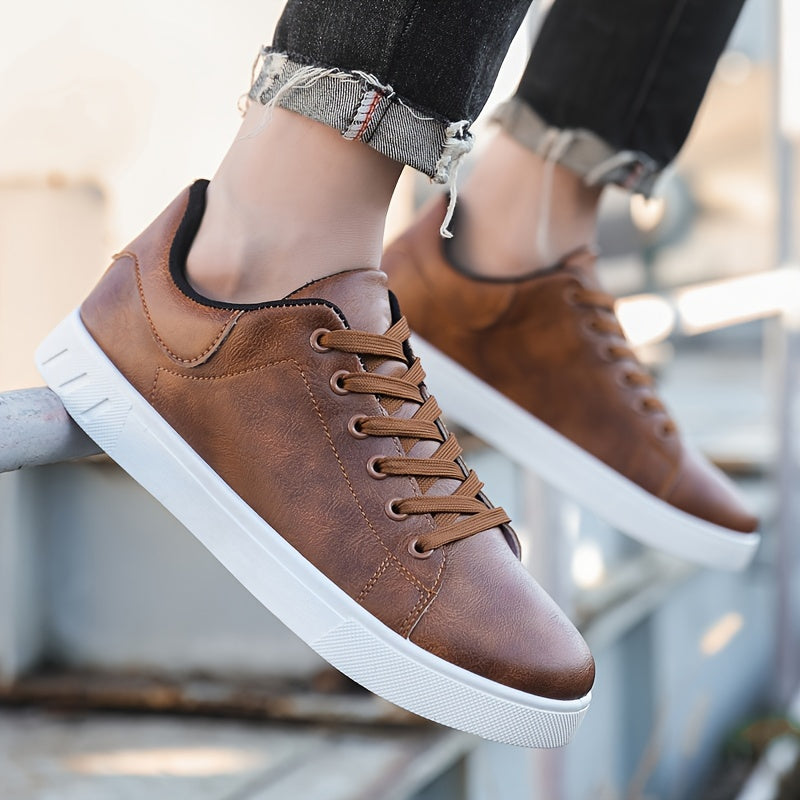 Men's shoes, business solid color, versatile, breathable. sports and leisure board shoes, street shoes