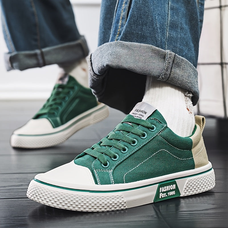 Men'S Sports And Leisure Shoes With Comfortable Lining Canvas Shoes, Simple And Trendy Outdoor Sports, Hiking Vacation, Casual And Fashionable Men'S Shoes