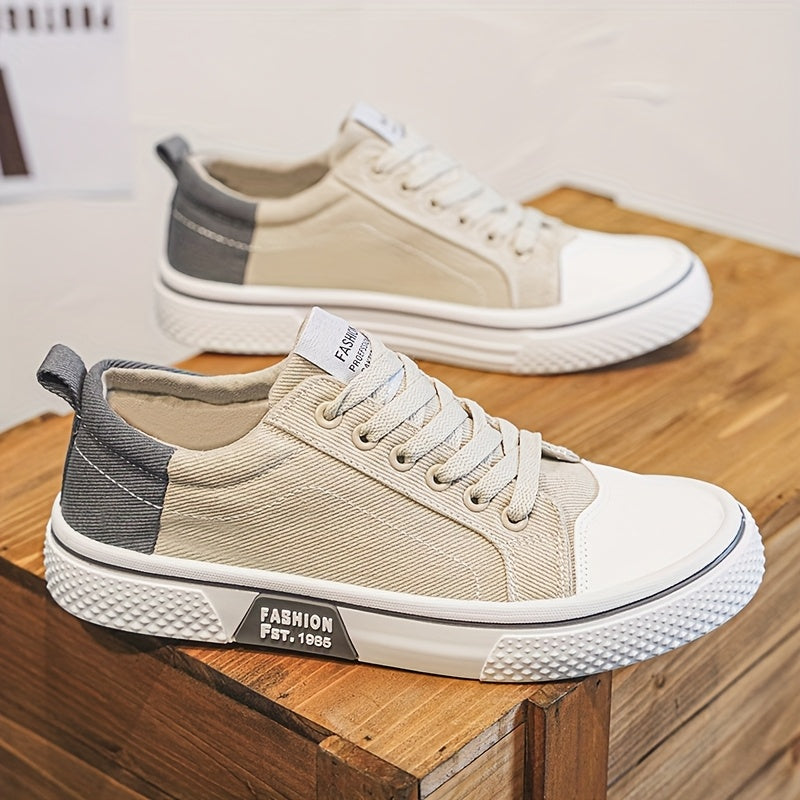 Men'S Sports And Leisure Shoes With Comfortable Lining Canvas Shoes, Simple And Trendy Outdoor Sports, Hiking Vacation, Casual And Fashionable Men'S Shoes