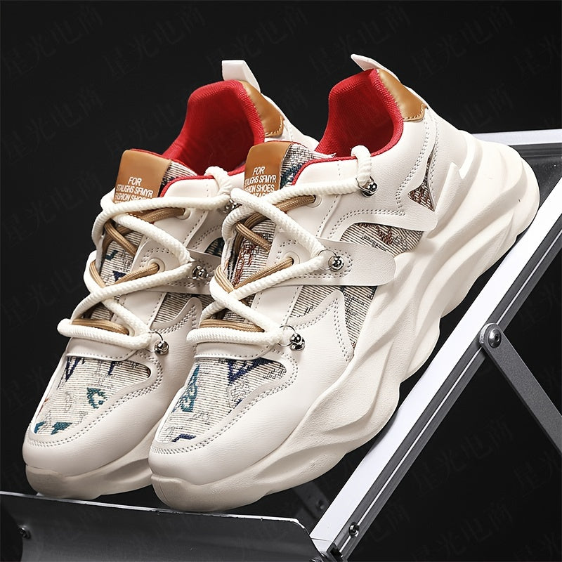 Men's Shoes, New Thick-soled Shock-absorbing Dad Shoes, Mesh Breathable, Youth Casual And Versatile Trendy Shoes