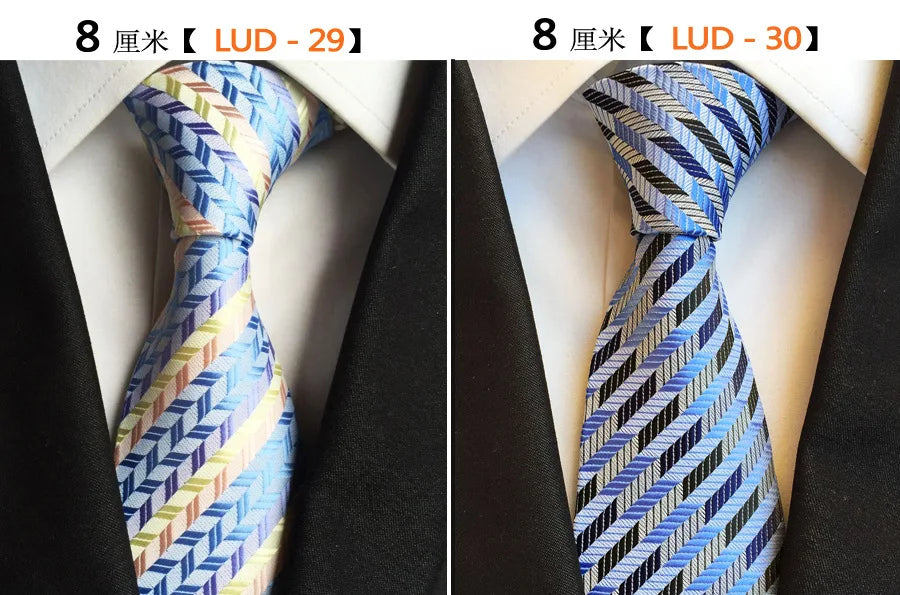 68 Colors NEW 8cm Tie for Man Tie Luxury Striped Flower Business Neck Tie Suit Cravat Wedding Party Necktie Men Gift