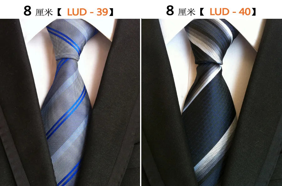 68 Colors NEW 8cm Tie for Man Tie Luxury Striped Flower Business Neck Tie Suit Cravat Wedding Party Necktie Men Gift