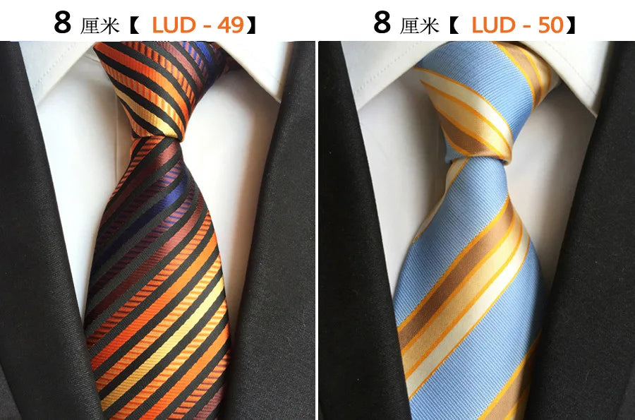 68 Colors NEW 8cm Tie for Man Tie Luxury Striped Flower Business Neck Tie Suit Cravat Wedding Party Necktie Men Gift