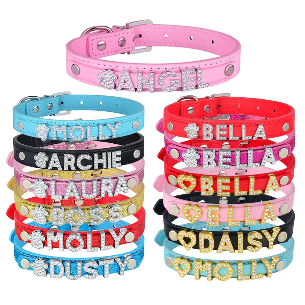 Adjustable Nylon Collar Personalized Dog Cat Tag Pet Collars Puppy Medium Large Dogs ID Free Engraved Name Custom Dogs Collars