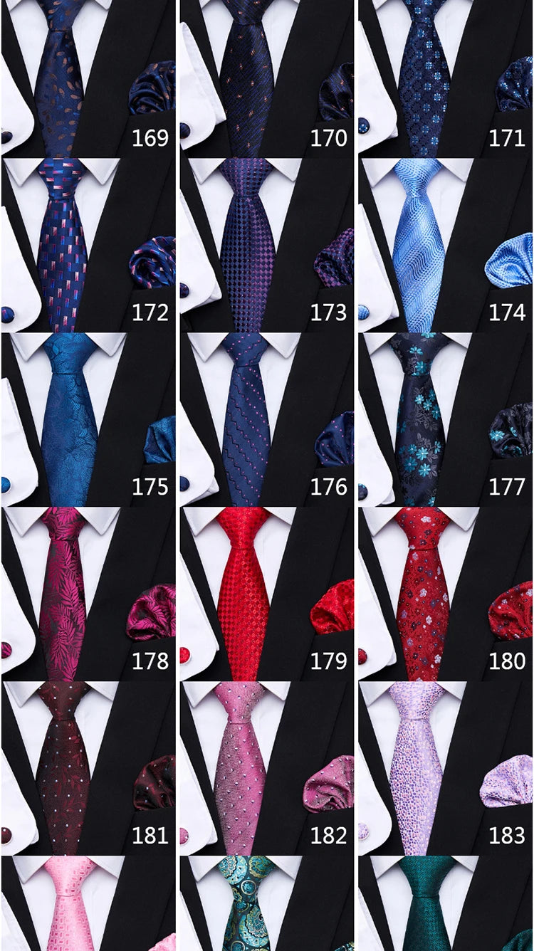 Brand Fashion 8 cm Tie Pocket Squares Set Wedding Present Necktie Suit Accessories Fit Formal Party Holiday Gift