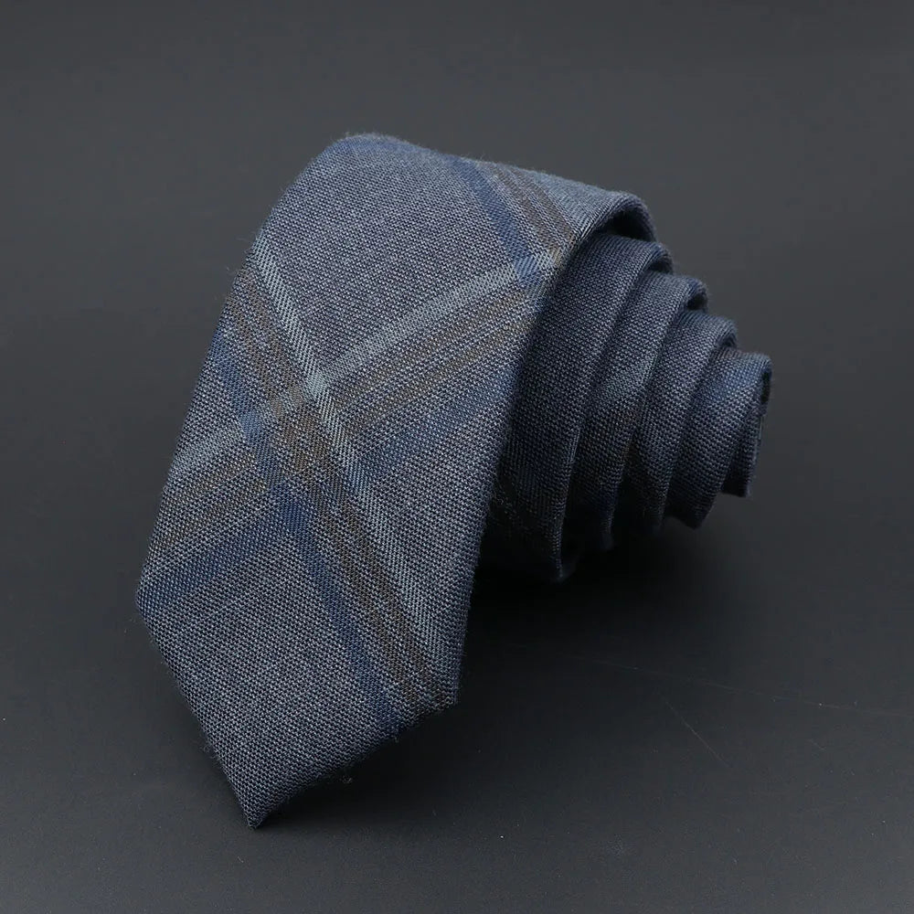 Mens Ties Classic Jacquard Striped Plaid Necktie 6cm Skinny Neckties Polyester Narrow Collar Suit Shirt Tie Accessories Gift