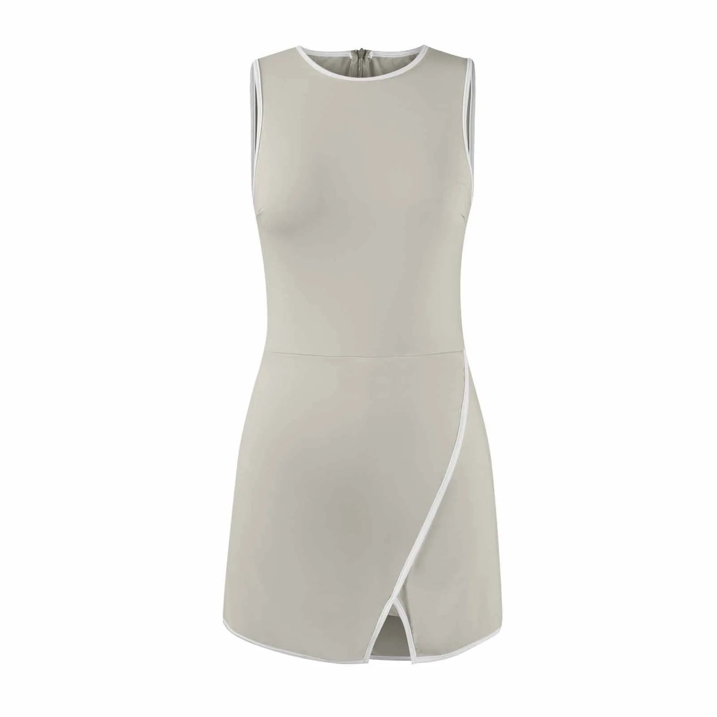Women's Tennis Dress Summer Workout Dress Athletic Sleeveless Active Dresses Built In Shorts Fashion tight fitting Sports Skirt