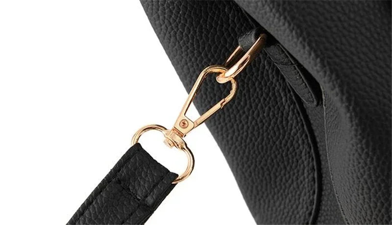 Elegant Women Messenger Bags With Flower Pendant Office Ladies Totes Pure Handbag For Female Crossbody Shoulder Bags