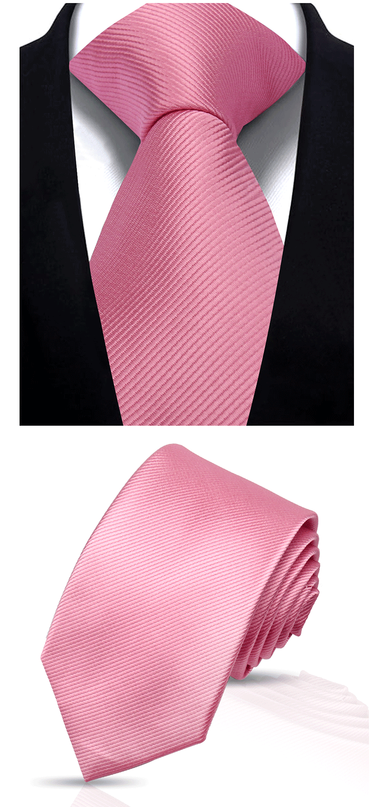 Solid Tie 7.5cm Necktie For Men Fashion Wedding Ties Slim Blue Gray Classic Neckties Men Business Jacquard Woven Classic Gravats
