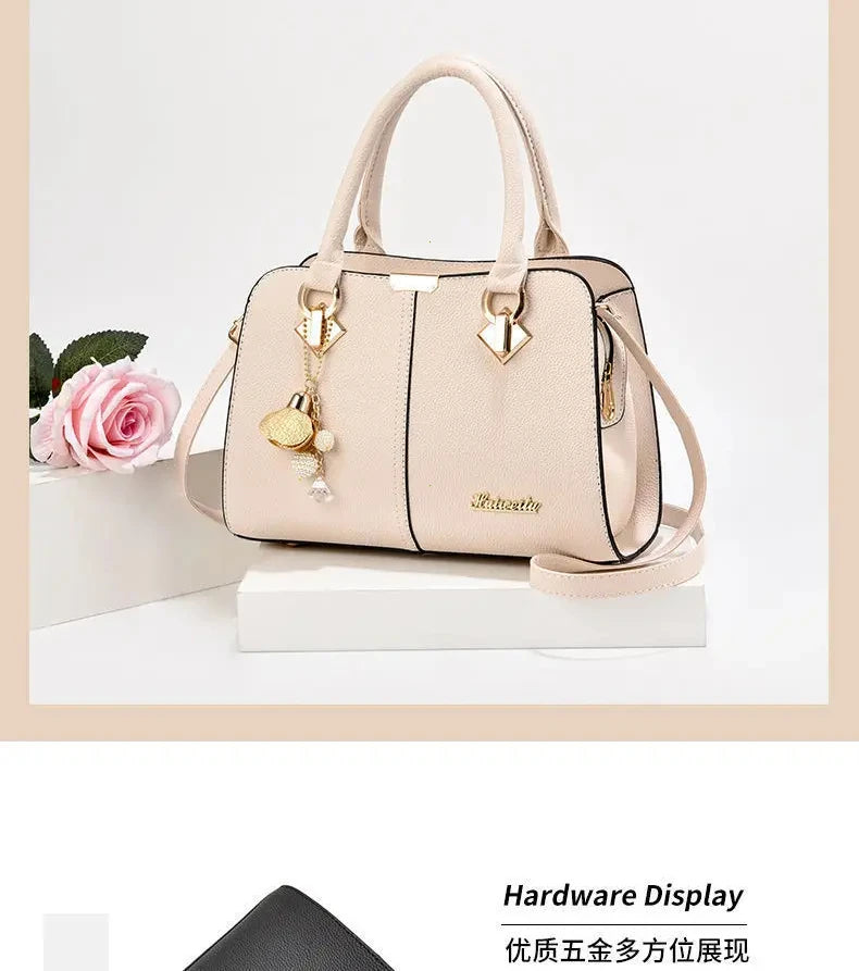 New Woman Shoulder Bag Large Capacity Handbag for Women Crossbody Bag PU Portable Bucket Bag Ladies Messenger Bags Tote Bags