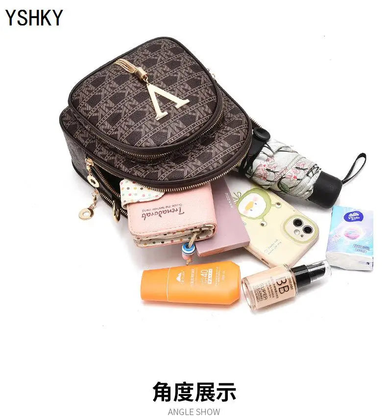 Women's bag 2025 new fashion women's bags hit color hand-held bag Europeand the United States all-match shoulder messenger bag