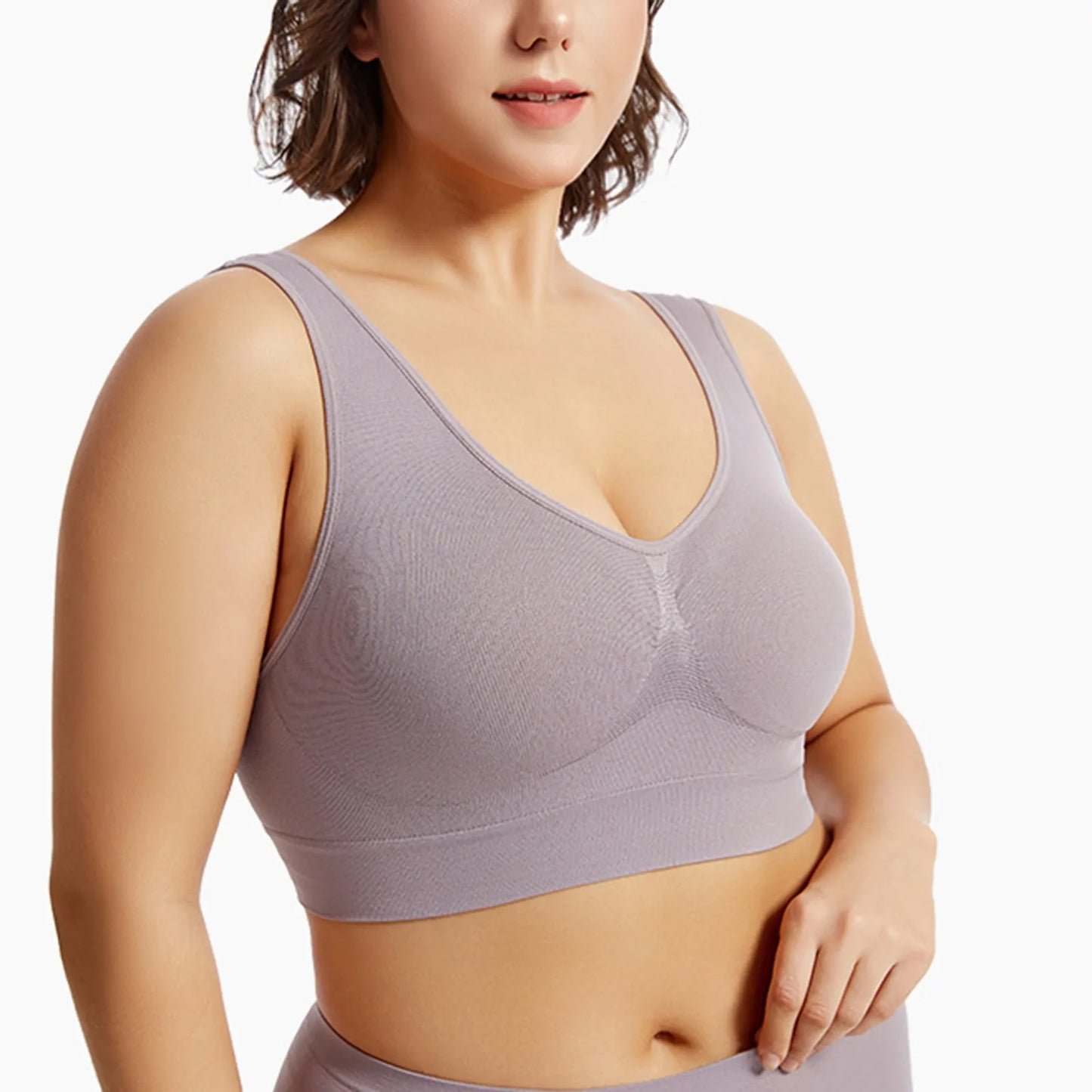 S-5XL Seamless Bras For Women Push Up Hollow Breathable Sports Bra Female Unwired No Pads Crop Top Girls Sexy Lingerie Brassiere
