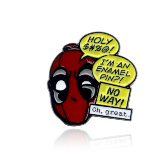 Marvel Deadpool Shirt Brooch Enamel Pins Metal Broches for Men Boy Badge Pines Metalicos Brosche Accessories