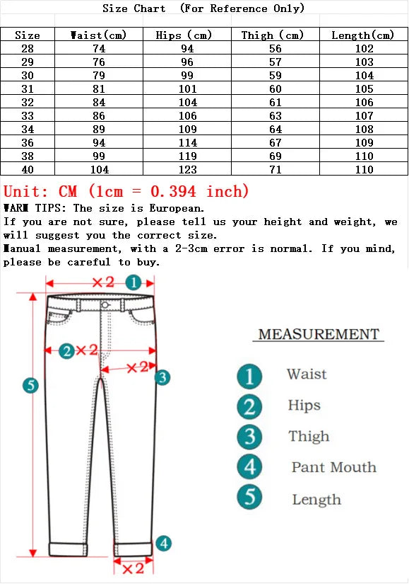 2024 NEW Men's Classic Style Casual Stretch Slim Jean Pants Male Brand Denim Trousers Black Blue Fashion Business Jeans