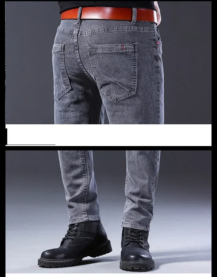 2024 New Men Spring and Autumn Korean Version Comfort Men Stretch Youth Slim Fashion Skinny Jeans Pants Designer Clothes