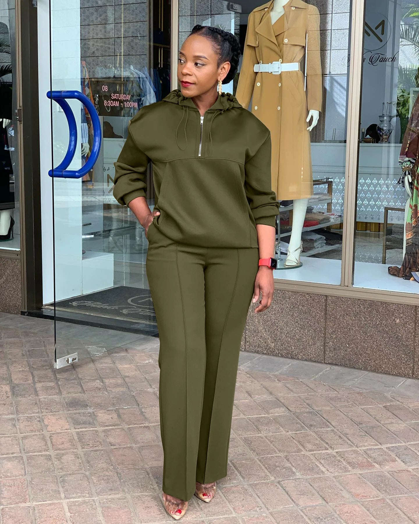 CM.YAYA Long Sleeve Women Set Loose Long Sleeve Hoodies Pant Suits 2024 Spring 2 Two Piece Sets Sporty Tracksuits Street Outfits