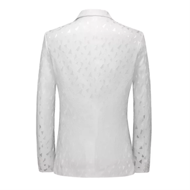 2024 New Men Business Social Suit Jacket Summer Male Single breasted Thin Dress Male Jacquard Blazers Coats