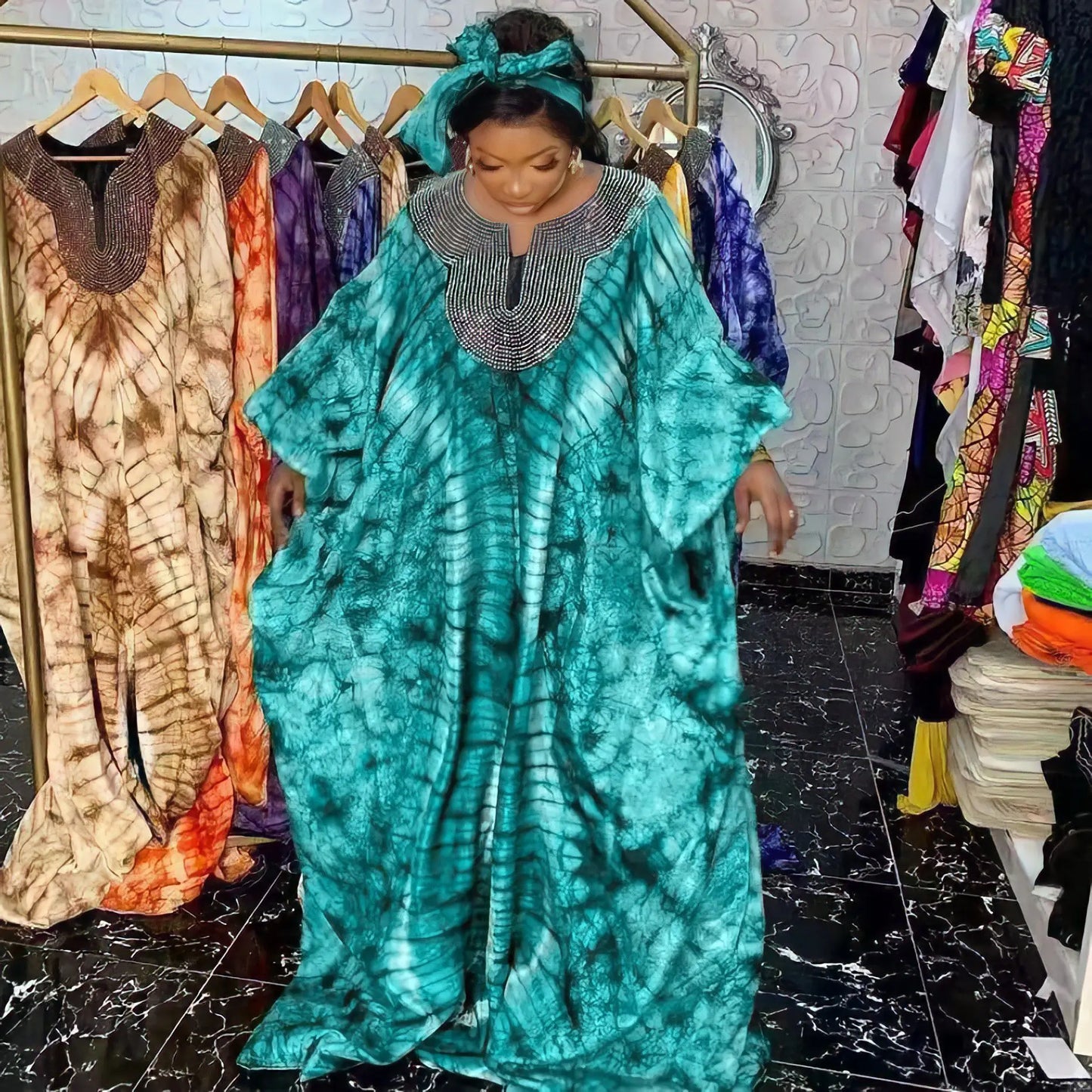Spring Autumn New African Dresses For Women Vetement Femme Dashiki Abaya Maxi Dress Africa Clothes Dashiki Ankara Dresses
