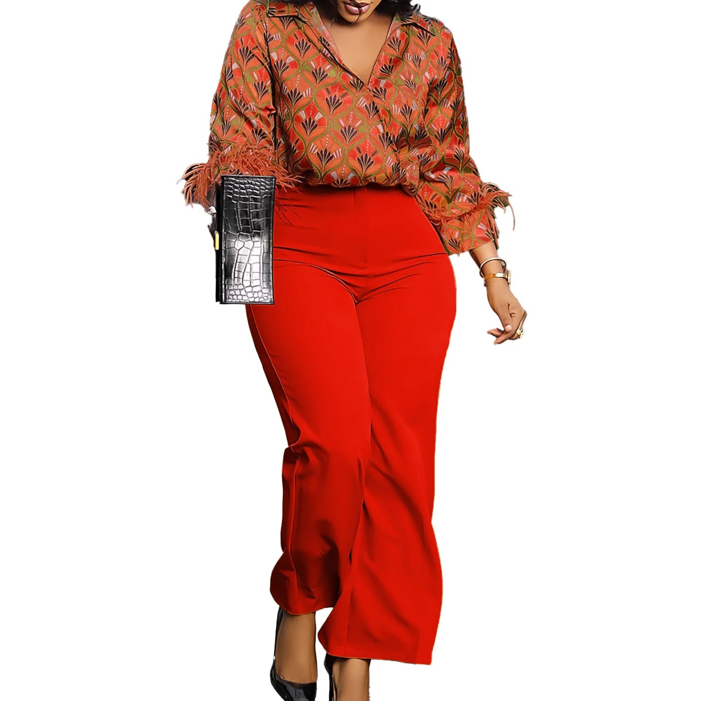 New Arrival Plus Size Matching Set (Two Pieces)