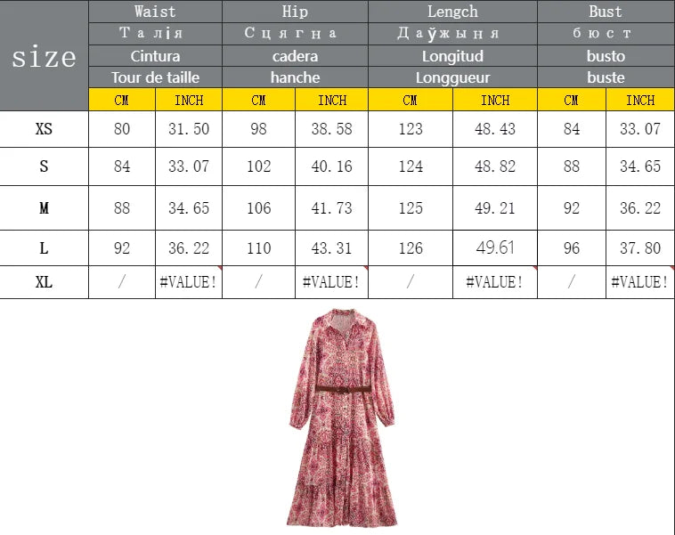 Womens Dresses Flower Print Elegant Long Dress Spring 2025 New Midi Dress Women Long Sleeve Evening Party Dresses