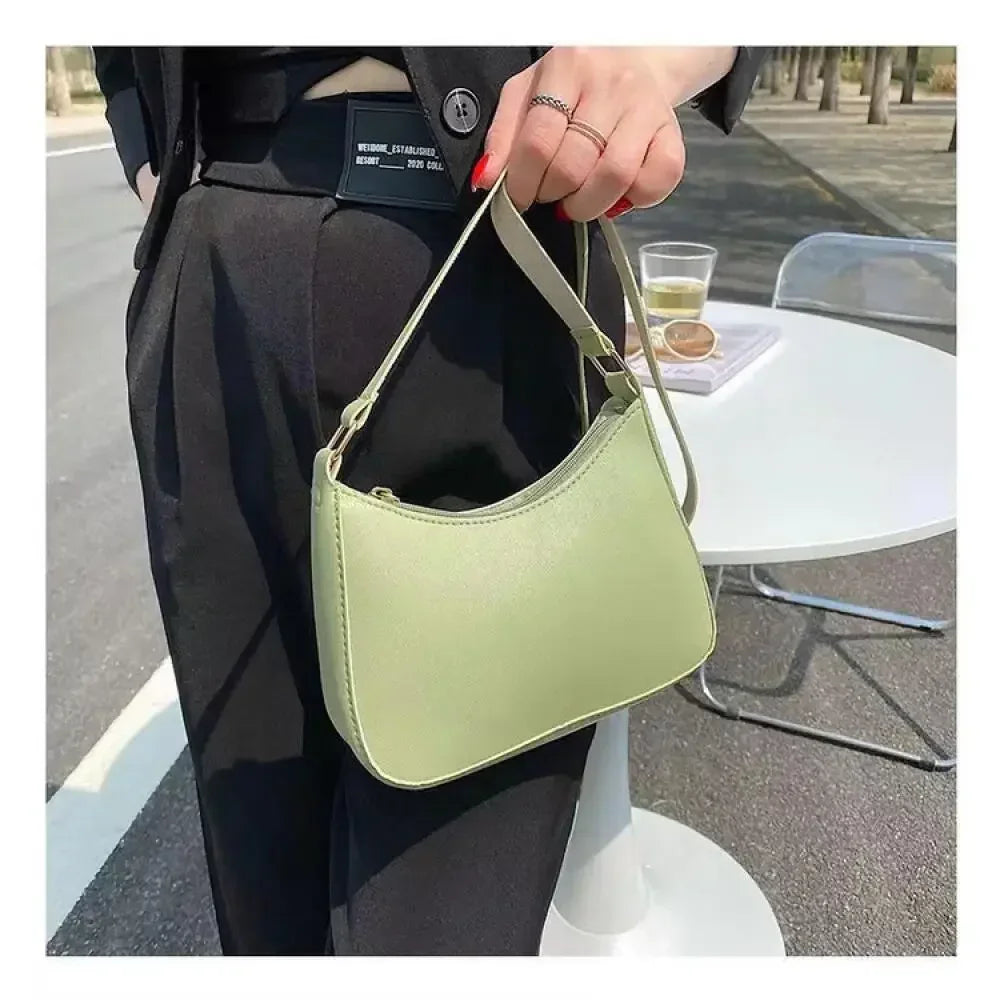 2024 New Ladies Fashion Handbag Retro Pure Color Macaron Small Square Bag Hundreds of Shoulder Bags Casual Women's Bags