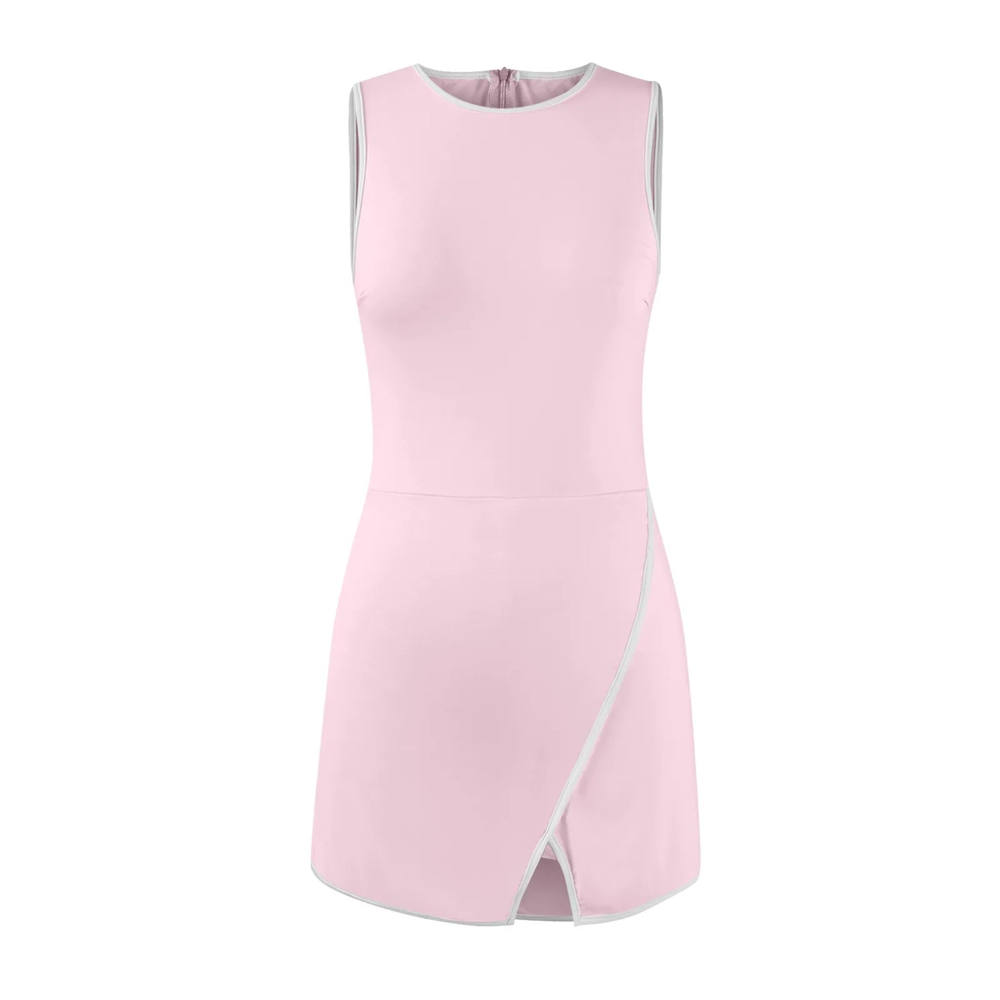 Women's Tennis Dress Summer Workout Dress Athletic Sleeveless Active Dresses Built In Shorts Fashion tight fitting Sports Skirt