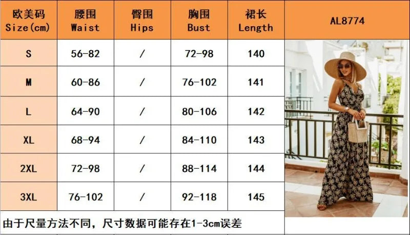 Spring Summer Elegant Women Corset Bohemian Dress Sexy New 2024 Fashion Strap V Neck High Waist Print Long Vacation Dress