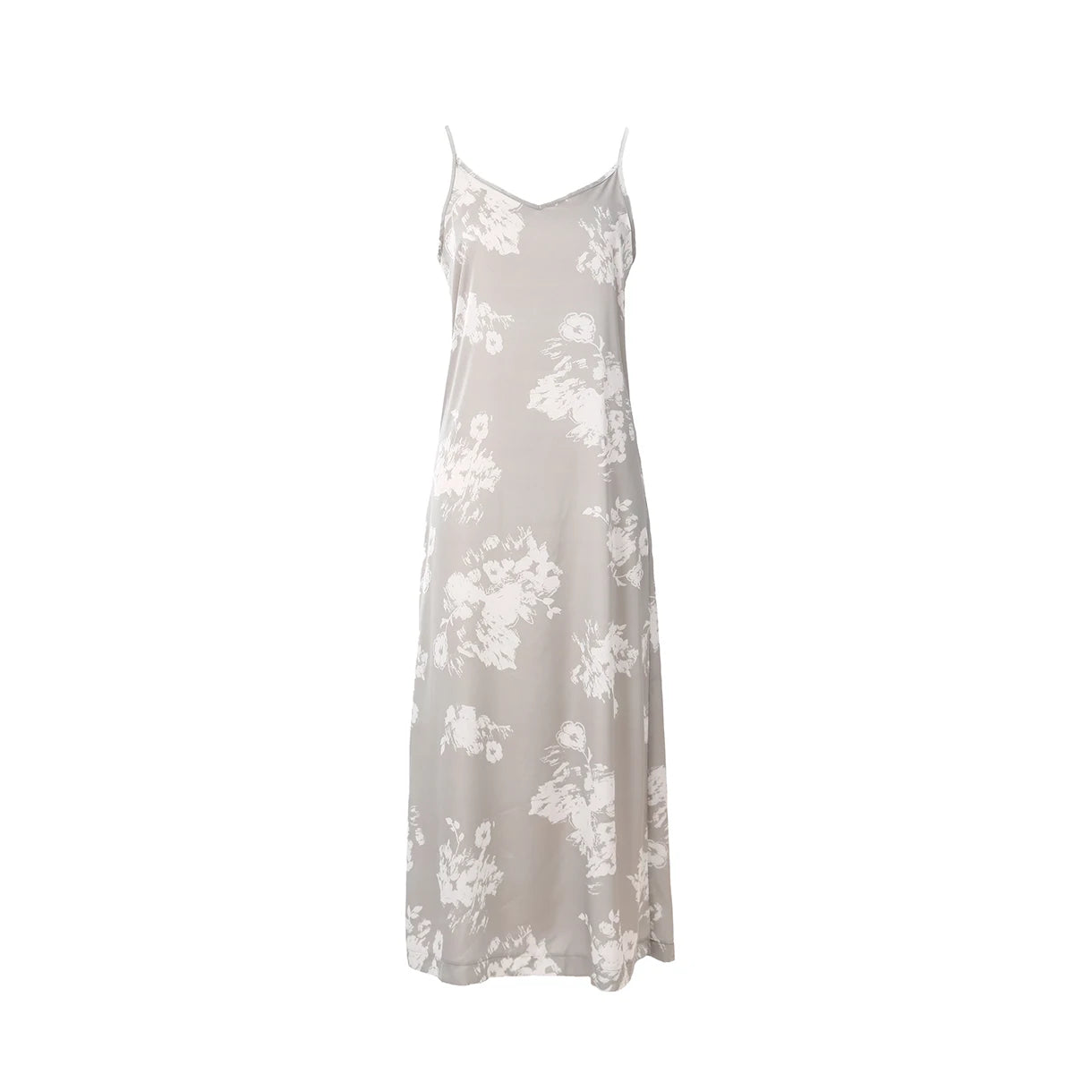 AP 2025 Spring and Summer Women Floral Printing Satin Slip Dress Knitting Cardigan Fashion