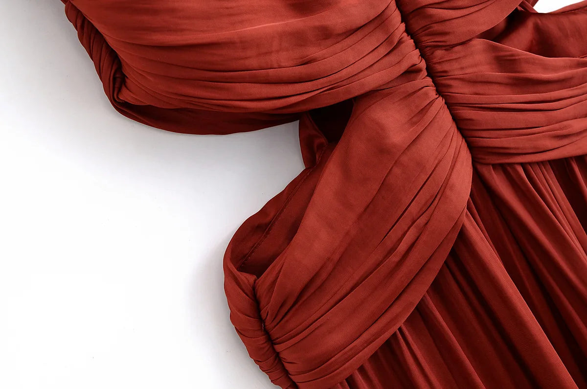 Spring Summer Ruched Dress Women's Sleeveless Backless Long Dresses Party Evening Midi Dresses Vestidos s Backless Long Dresses