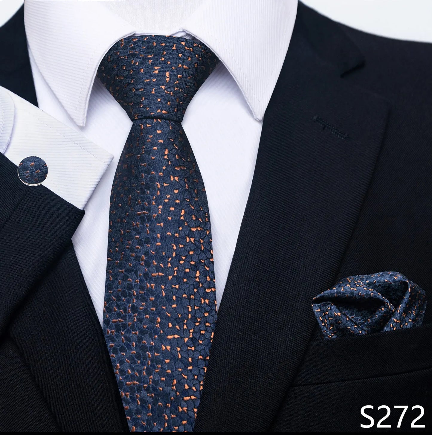 Brand Fashion 8 cm Tie Pocket Squares Set Wedding Present Necktie Suit Accessories Fit Formal Party Holiday Gift
