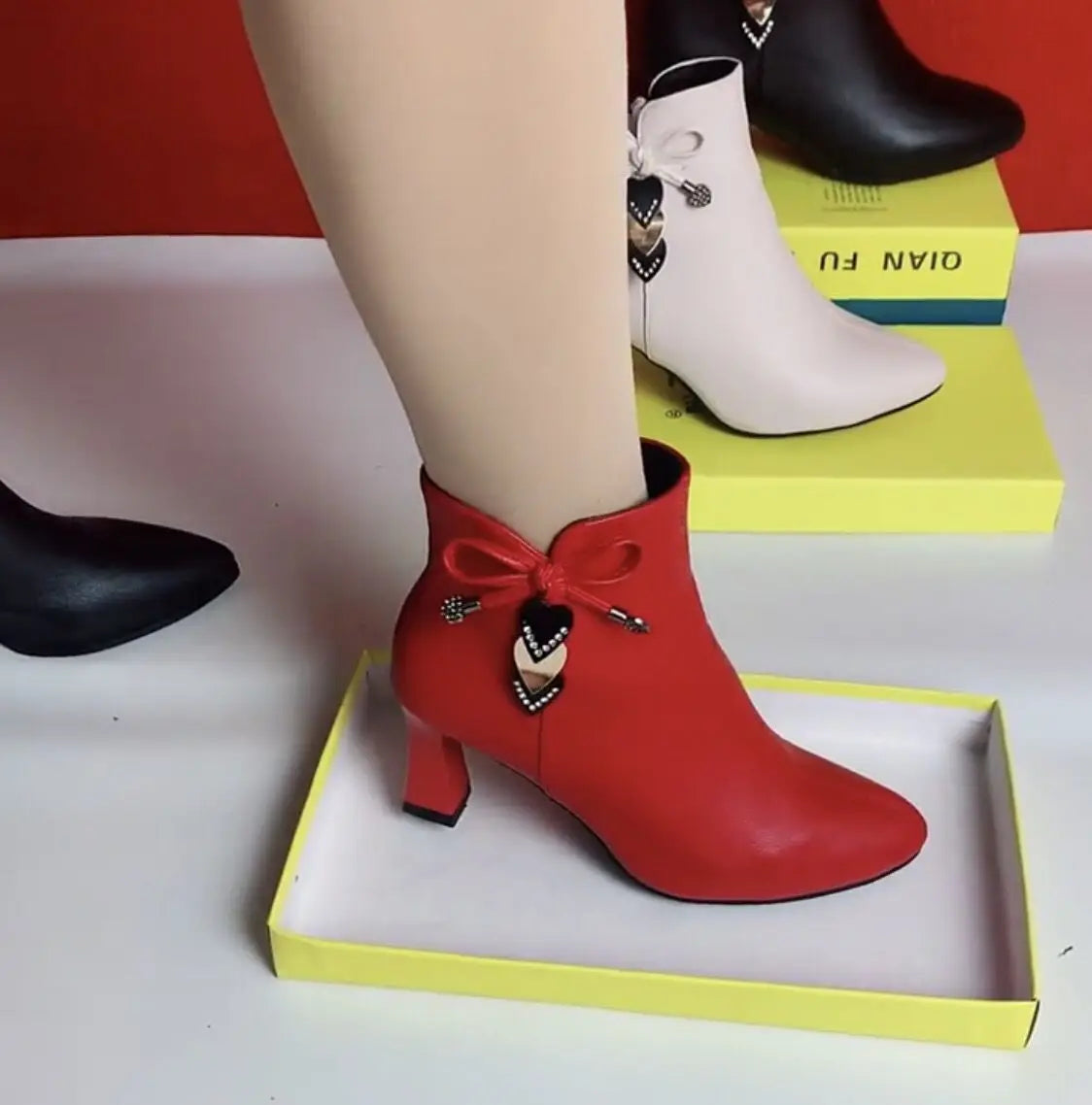 2024 high-heeled boots female spring and autumn single boots new women's shoes zip white waterproof Taiwan high-heeled shoes