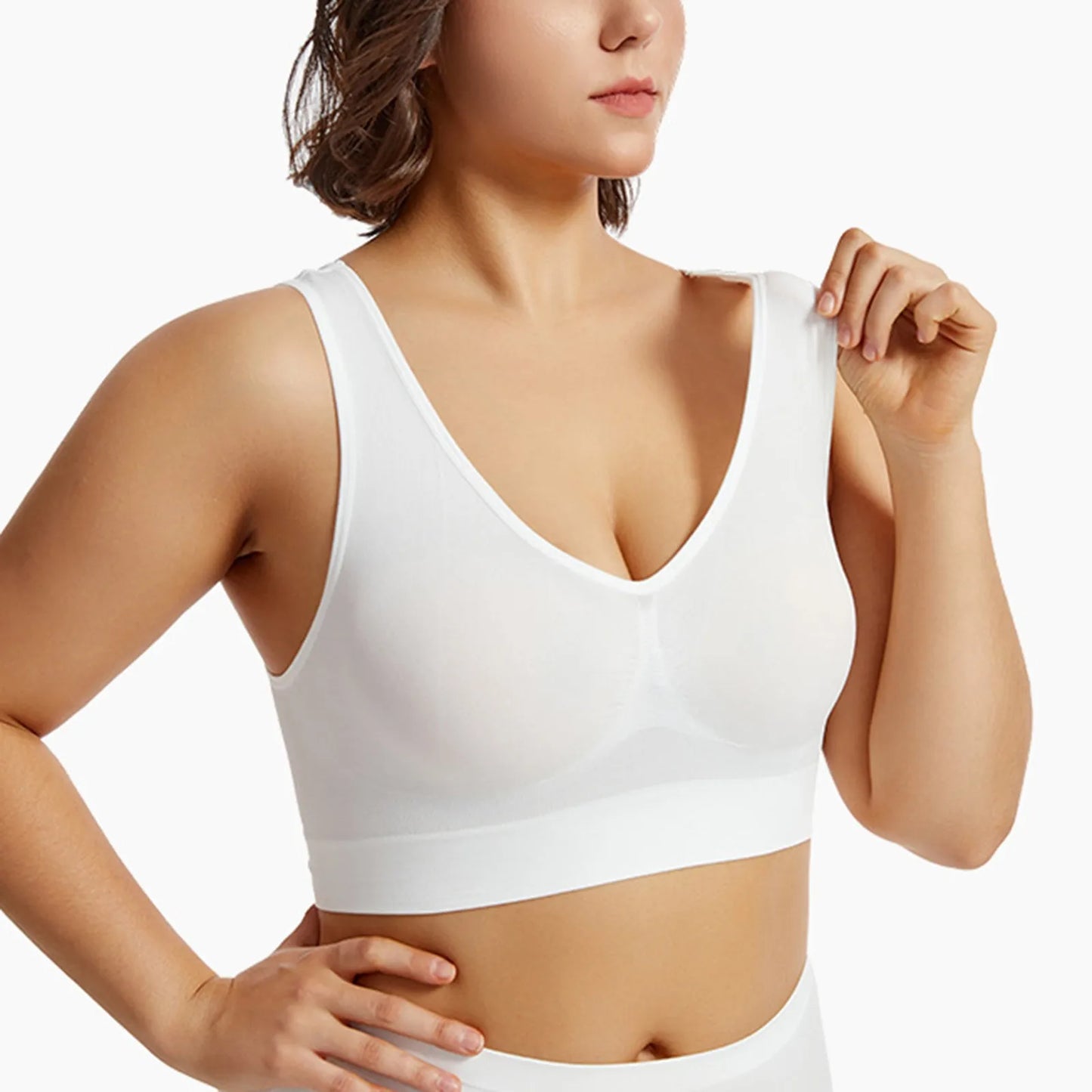 S-5XL Seamless Bras For Women Push Up Hollow Breathable Sports Bra Female Unwired No Pads Crop Top Girls Sexy Lingerie Brassiere