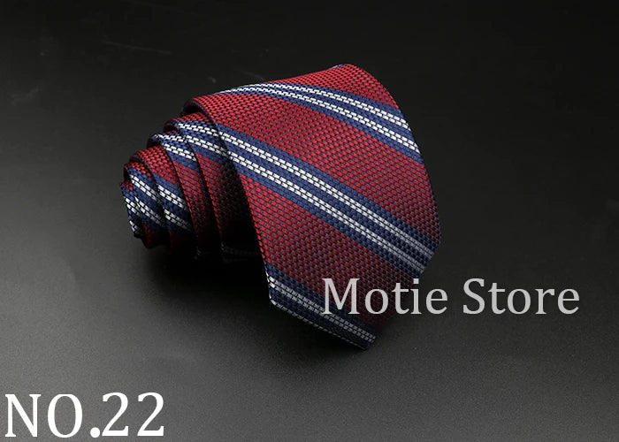 New Style Fashion Jacquard Floral Paisley Necktie Polyester Male Narrow Red Blue Tie Suit Shirt Gift For Men Accessory Gravatas